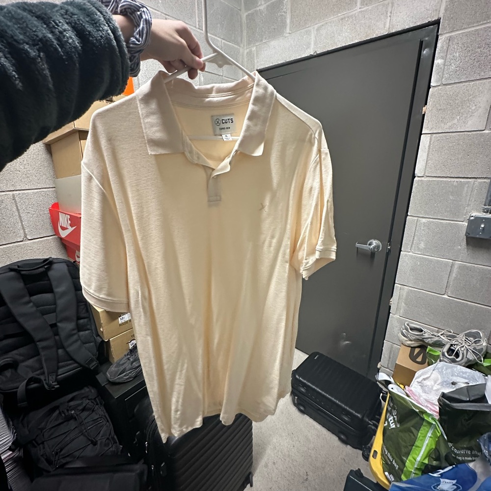 Men's Cream collard Shirt